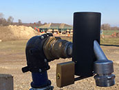 Gesicherter Wasseranschluss auf einem NeubaugrundstĂŒck